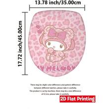 Sanrio My Melody Pink Heart Pattern Bathroom Set (Includes 1 Shower Curtain, 1 Bath Mat, 1 Toilet Lid Cover) 4-Piece Set, Combines Bathroom Decoration And Privacy Protection Functions - Shower Curtain and Bath Mat - View 10