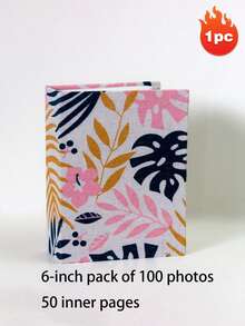 200/100 Pages Large Capacity Creative Photo Album, 6/8 Inch Fabric Surface, Suitable For Family, Fashion Wedding And Family Photo Memory Book, Living Room, Office Decoration, Mother's Day Spring Gift - Multicolor - View 18
