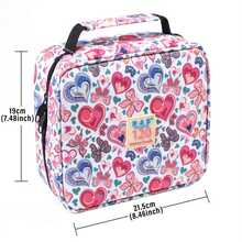 120-Slot Colored Pencil Storage Box, Large Capacity Pencil Pouch, Gel Pen Storage Zipper Portable - 120 Holes--pink - View 2