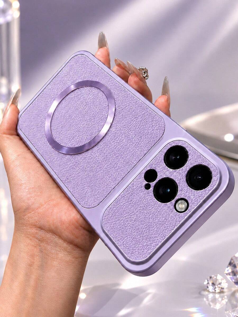 MewTrek Luxury Litchi Texture PU Leather Phone Case, Magnetic Ring Design, Large Camera Cutout, Full Coverage Shockproof Anti-Drop Protective Case Compatible With Iphone, Compatible With Samsung Galaxy Honor, Compatible With Xiaomi Reno MOTO