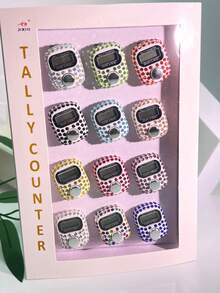 Portable Mini Rhinestone Ring Counter For Daily Prayer And Small Crowd Counting - Multicolor - View 4