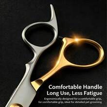 Premium Pet Grooming Scissors Set - Stainless Steel Scissors, Suitable For Dogs And Cats – Includes Curved Scissors + Thinning Scissors + Steel Comb + Storage Box + Pin Comb, Pet Grooming Tools - View 11