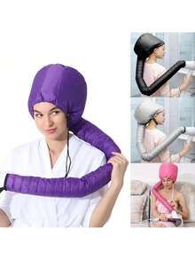 1 mũ trùm sấy tóc, mũ chăm sóc liệu pháp dầu nóng điều chỉnh nhiệt độ, mũ hấp tóc dùng với máy sấy tóc - A - Xem 7