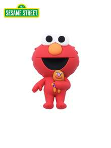Monogram 1PC Officially Licensed Fridge Magnet Cute 3D Elmo Figure Refrigerator Magnet Cartoon Decorative Ornament For Kitchen Whiteboard Ideal Collectible Gift For Fans - Elmo - View 4