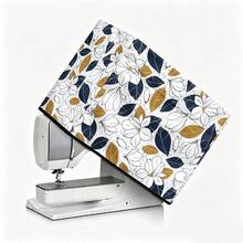 1pc Dust-Proof Cover For Sewing Machine, Modern Style Polyester Flower Printing. Home Decoration, Household Appliance Cover. Dust-Proof And Washable. - Full Coverage - View 8