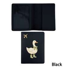 1pc Cute Duck Print PU Passport Holder, Gold Embossed Airplane Pattern Passport Cover, Portable Travel Wallet, Travel Accessory And Holiday Gift - Duck - View 14