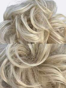 alicegarden 14 Inch Long Synthetic Hair Wig, Natural Curly Style, Stunning Blonde, Middle Part Design, Suitable For Women's Daily, Party, Cosplay Use, Natural And Durable, Women's Wig Gift - Gold - View 6