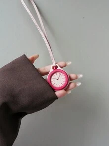 New Round Hanging Watch Creative Quartz Watch Fashion Versatile Backpack Bag Decoration Pendant Portable Small Clock - one-size - View 14