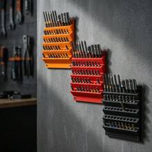 Wall-Mounted Drill Bit Storage Rack, Multi-Layer Wall-Mounted Hex Drill Bit Holder, Large Capacity Anti-Clogging Drill Bit Storage Organizer, Suitable For Screwdriver Bits And Drill Bits, Workshop Garage Tool Storage And Organization - Multicolor - View 1
