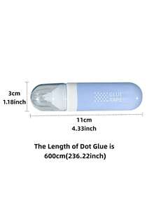 1pc/4pcs Morandi Erasable Dot Glue, Diamond Shape Adhesive Tape, High Aesthetic Stationery, For Scrapbooking, Photo Sticking And Handmade DIY - Dot Glue Tape - View 9