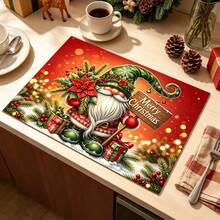 1pc Christmas Pattern Kitchen Dish Drying Mat, Coffee Machine Mat, Suitable For Tabletop Dish Placement Protection, Perfect For Christmas Home Decor, Multi-Purpose Drying Mat, Home Gift, Tabletop Decoration - XYLSD-1139 - View 3