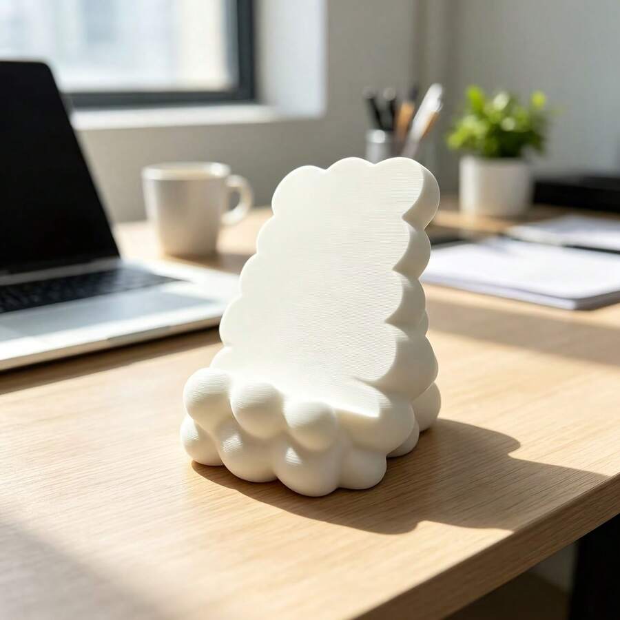 1pc Phone Stand, Bubble Style Desktop Phone Holder With Creative Minimalist Design, Cute Smartphone Display Stand For Desk, Office, Bedroom, Study, Living Room, Workspace, Modern Home Decor Accent, Stylish Gift For Phone Lovers - Multi-color - View 1