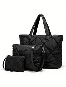 Camouflage Large Capacity Portable Clothing Bag, Lightweight Shoulder Tote For Outing Work School - Multicolor - View 5