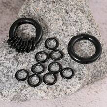 1pc 6mm Vintage Gothic 9-Ring Ear Gauge Expander 316L Stainless Steel Ear Stretch Piercing Jewelry Unisex - 1314 - View 9