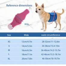 Male Dog Anti-Urination Manners Belt, Breathable Honeycomb Mesh Adjustable Physiological Pants, Replaceable Absorbent Pads, Reusable Pet Diapers - Blue - View 2