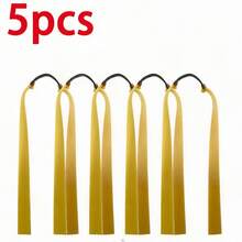 Stainless Steel Slingshot, Suitable For Outdoor Hunting And Target Practice, Heavy-Duty Hunting Slingshot With Rubber Bands, Random Rubber Band Color, Random Leather Pouch Color, Shape, And Size - A - View 2