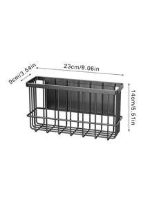 Magnetic Refrigerator Storage Rack-A Drill-Free, Wall-Mounted Basket Designed For The Side Of The Fridge. It Offers High Capacity And Space-Saving Storage For Items Such As Plastic Wrap, Straws, Seasoning Bottles, And Kitchen Paper Towels. - Multicolor - View 4