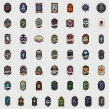 50PCS Witch Potion Label Graffiti Stickers Decorated Suitcase Cycling Gear Water Bottle DIY Skateboard Luggage Helmet Self Adhesive - one-size - View 3