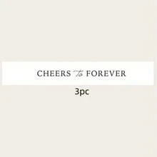 5/3/1 قطعة شريط زجاجة الشمبانيا للزفاف "Cheers To Forever"، شريط ديكور مكان الزفاف، شريط ديكور زجاجة الشمبانيا، فيونكات زخرفية، ديكور حفلة عيد الميلاد، ديكور حفلة العطلات - هتافات - مشاهدة 8
