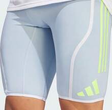 Adidas 新款 SHORT TGT 男士跑步緊身運動五分褲 - 淺藍色 - 查看 4