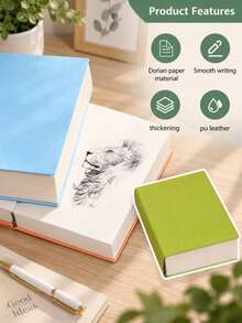 New A6 Thick Sketch Notebooks - Art Student Painting And Sketching Manual - 720 Blank Inner Pages, Suitable For Sketching - Portable Small Notebook - Multicolor - View 7
