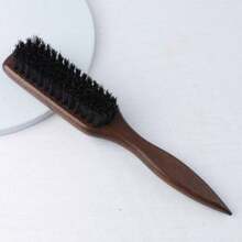 1pc\2pcs Edge Comb, Mini Soft Bristle Hair Brush, Restore Shine, For Edges And Back Combing, Detangle And Smooth Hair, For Synthetic And Human Hair, For Scalp Massage And Styling, Suitable For All Hair Types, Durable Material, Unique Comb Pattern - View 9