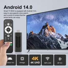 I96 D10 TV Stick, Portable Streaming Media Player 4K HDR Quad-Core 64-Bit Android TV, 2.4G WiFi, Suitable For Android TV Stick, 4K HD Streaming Device For TV And Projector - Black - View 3