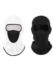 1pc/2pcs Balaclava Face Mask, Lightweight Breathable Sun Protection Ski Mask, Unisex For Football, Cycling - Multicolor - View 15