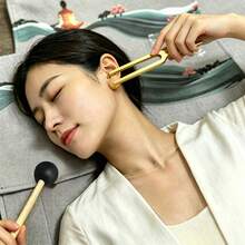 Complete Tuning Fork Set With Sound Hammer And New Storage Bag, 136.1Hz, 512Hz, 4096Hz Gold Vibrating Tuning Forks, Yoga Meditation Daily Mindfulness Vibration Tools - Multicolor - View 5