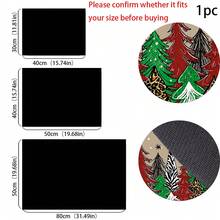 1pc Christmas Absorbent Mat, Christmas Tree Pattern, Kitchen Countertop Absorbent Drying Mat, Coffee Machine Mat, Pour Over Coffee Pot Mat, Dish Drainer Mat, Non-Slip Heat-Resistant Kitchen Mat, Dining Table Mat, Breakfast Mat, Washing Machine Mat, Home Kitchen Dining Table Coffee Shop Bar Decor Mat, Holiday Party Housewarming Gift - Multicolor - View 7