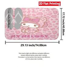 Sanrio My Melody Pink Heart Pattern Bathroom Set (Includes 1 Shower Curtain, 1 Bath Mat, 1 Toilet Lid Cover) 4-Piece Set, Combines Bathroom Decoration And Privacy Protection Functions - Shower Curtain and Bath Mat - View 9