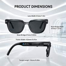 New High End Wearable Audio Smart Eyewear Glasses 2026 With HD Camera ...
