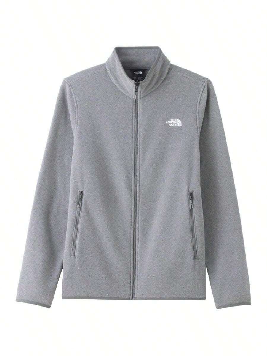 The North Face Men's Sports Fleece Jacket, Outdoor Stand Collar Casual Fleece Jacket 8FHXCQI - Medium Gray - View 1
