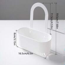 Adjustable Hanging Sink Storage Basket - Space-Saving Sponge, Brush And Cleaning Tool Drainage Rack, Multi-Compartment Design Durable Plastic, Ergonomic Faucet Storage Hook, Kitchen Sink Organizer, Sturdy Structure - Multicolor - View 11