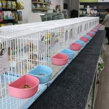 1 Set Detachable Cage Hanging Bowls For Small Pets, Blue & Pink Food Feeder Set, Easy To Install, Anti-Tip Design For Rabbit And Hamster - 500ml - View 8
