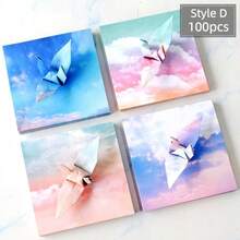 100pcs/400pcs Colorful Origami Paper Set, 9.5 * 9.5 Cm Square Handmade Origami Paper, DIY Paper Crane Paper Airplane Heart Origami Kit, Suitable For Arts & Crafts, Perfect For Children's Handmade Set, Handmade Gifts, School Supplies, Party Decorations - Multicolor - View 19