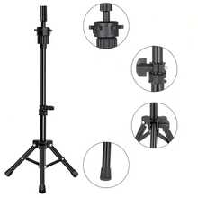 Bald Mannequin Head With Wig Stand Tripod, Female Wig Head Stand For Wig Making And Display, With T-Shaped Large Pin Set - View 9