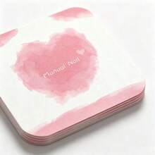 1 Set (30pcs) Handmade Nail Art Display Cards, Press-Type Nail Art Storage Display Cards, DIY Nail Art Black Border Heart-Shaped Sample Display Cards, Nail Art Training Tools - Multicolor - View 4