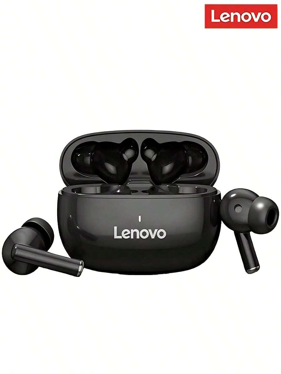 Lenovo TA210 無線藍牙耳機 - 超長續航力、入耳式運動耳機、ENC 主動降噪、4 麥克風智能通話降噪、白色/月光白黑色(附中文說明書) - 黑色 - 查看 1