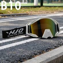 WJO Motorcycle Off-Road Goggles, Motorcycle Riding Windproof Glasses, Large Frame Wide Field Of View, Elastic Headband, Foam Face Padding, Windproof, Dustproof, Mountain Bike, Downhill, Outdoor Cycling Protective Eyewear, Multiple Colors Available - Multicolor - View 18