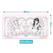 Pink Angel Anime Sexy Girls Y2K Anti-Slip Rubber Mouse Pad Kawaii Desk Mat Laptop Gaming Extended PC Gamer Cabinet Mousepad XXL Keyboard Rug Carpet - View 13