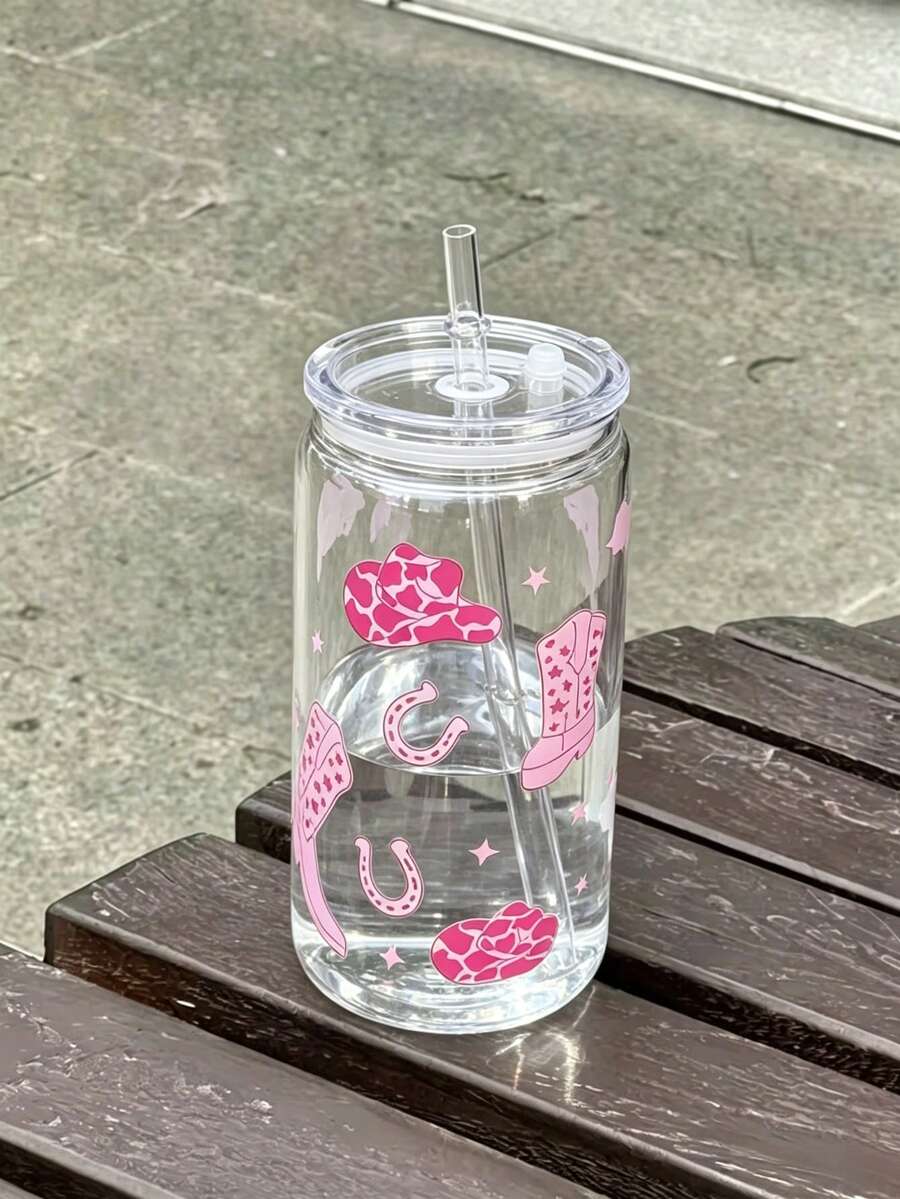 1個聖誕襪圖案塑膠吸管杯,適用於派對、露營、節日禮物、派對小禮,冷飲、冰咖啡杯,適用於冰水、冷飲、室溫水,請勿裝入超過50°C的熱水 - 彩色 - 查看 1