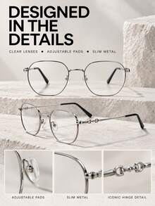 Blue Light Blocking Glasses, Anti-Fatigue, Ultra-Light Material, Comfortable To Wear, Looks Good Without Makeup, Fashionable, No Pressure On Nose Bridge For Long-Term Wear, Suitable For Long-Term Office And Outdoor Use - Vintage Glasses - View 9