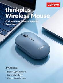 Lenovo Lightweight Wireless Mouse, Colorful LED Portable Office Mouse, Silent Mouse For Laptop And Desktop - View 5