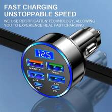 1pc USB PD Type-C Car Charger Adapter, Luxury Style, Suitable As Holiday/Birthday Gift - A - View 8