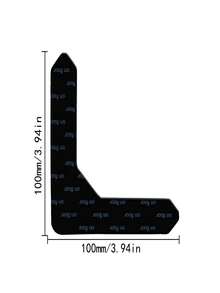 L-Shaped Carpet Anti-Slip Pads, Rug Gripper, Bedroom Living Room Floor Mat Non-Slip Adhesive, Self-Adhesive Removable Reusable Sofa Pad Corner Grips - Black - View 11
