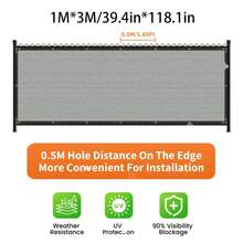 Outdoor Wall Mounted Privacy Screen 1 Count Garden Windproof & Sun Protection Shading Fence Garden Decorative Supplies - 1 Privacy Decorative Net - View 19