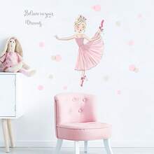 1pc Floral Butterfly And Beautiful Girl Wall Stickers For Kitchen Decals PVC Self-Adhesive Mural For Dining Room Restaurant Decoration 23.6*11.8inch - One Piece In Multiple Colors - View 11