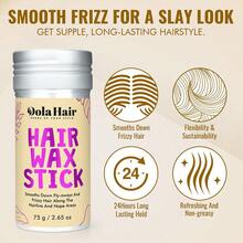 Dola Hair Wax Stick Penata Rambut 75g, Cocok untuk Mengontrol Rambut Kusut dan Sulit Diatur pada Ujung Rambut Alami atau Wig, Tidak Berminyak, Juga Dapat Digunakan untuk Mengontrol Rambut Kusut dan Menata Ujung Rambut Keriting. - Tongkat Lilin Rambut 75g - View 6