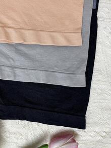 3pcs Women's High Waist Seamless Boxer Briefs LOVE Letter Print Soft Shaping Butt-Lifting Shorts - Multicolor - View 12
